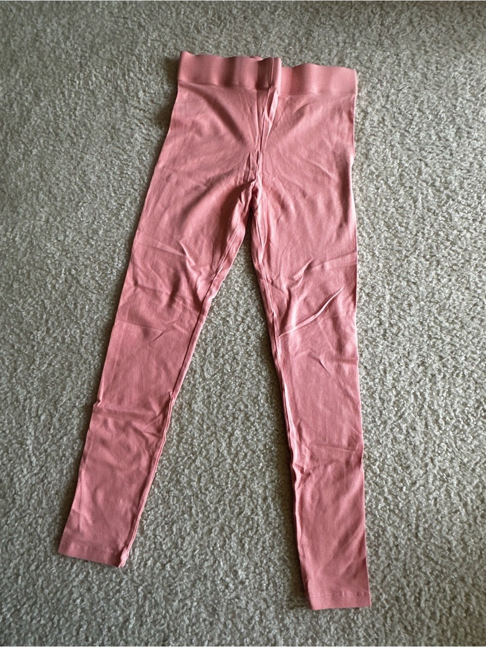 Forever 21 Slim Ribbed Leggings - Dusty Rose